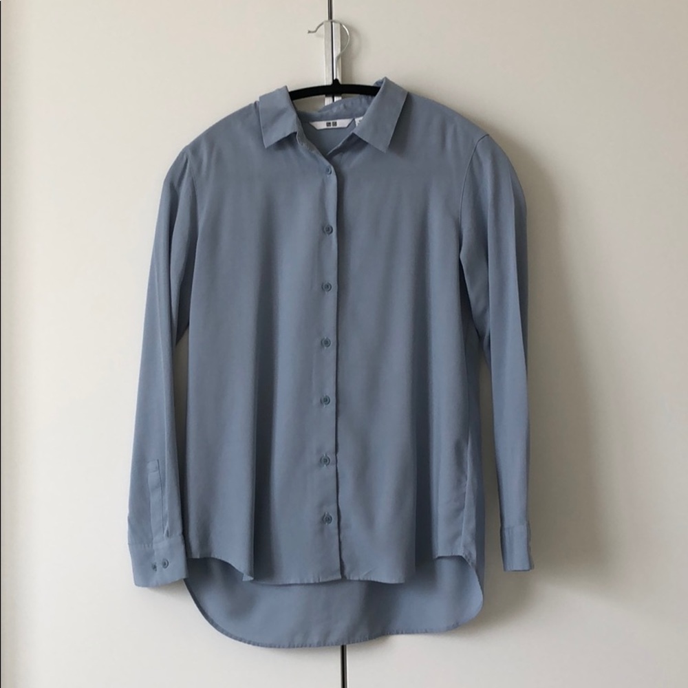 Rayon Long Sleeve Blouse